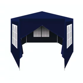   pavilon hatszögű kerti sátor 2x2x2m magasság 2,6m navy blue