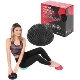 Masszázspárna, Enero Fit, PVC, fekete