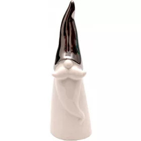 Karácsonyi figura, Porcelán, Fehér 5,5x5,5x17cm