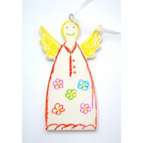 két diy angyal függő készlet 5x0,5x10,5 cm
