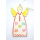 két diy angyal függő készlet 5x0,5x10,5 cm