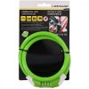 spirális kerékpárzár 10mmx65cm kombinációval dunlop green