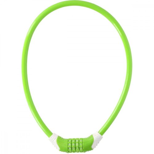 spirális kerékpárzár 10mmx65cm kombinációval dunlop green