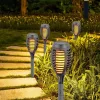 Napelemes Zseblámpa, Táncoló Lángokkal, 12 Led Smd 7,5X7,5X46,5Cm Szürke - 12 Db