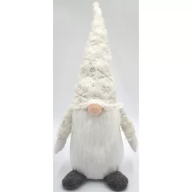 dekoratív manó manó, fehér, 45 cm