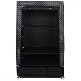 textil szekrény 88x50x160cm dísz 45245