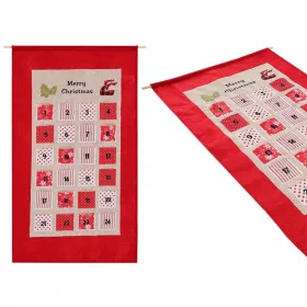 adventi naptár 56x87cm piros