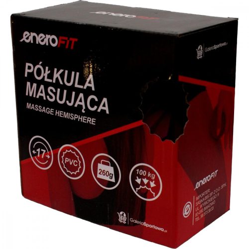 Egyensúlyozó masszázs félgömb 17x9cm gyémánt bordó enero fit