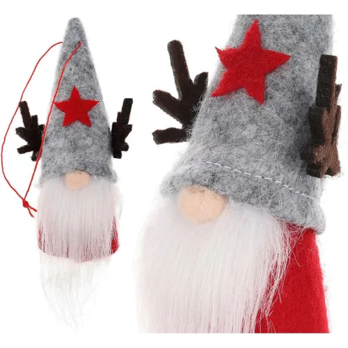 Karácsonyi Díszmedál 9Cm Szürke Tikulás