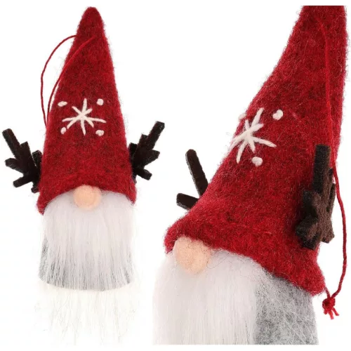 Karácsonyi Díszmedál 9 Cm Piros Tikulás