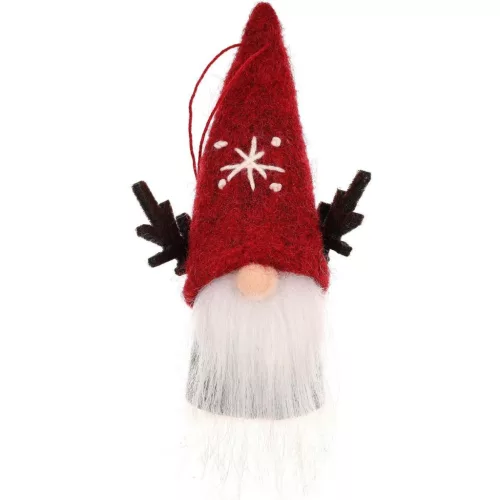 Karácsonyi Díszmedál 9 Cm Piros Tikulás