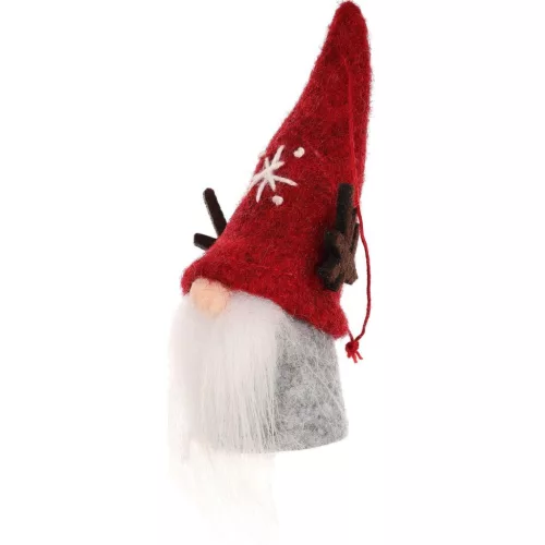 Karácsonyi Díszmedál 9 Cm Piros Tikulás