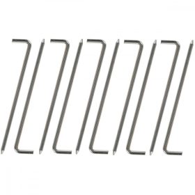 sátorcövek 23cm szett  8mmX20cm 10 db fém készlet