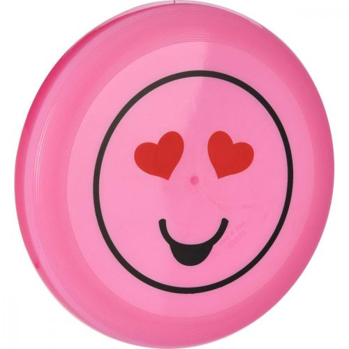 frizbi face flying disk 22cm rózsaszín