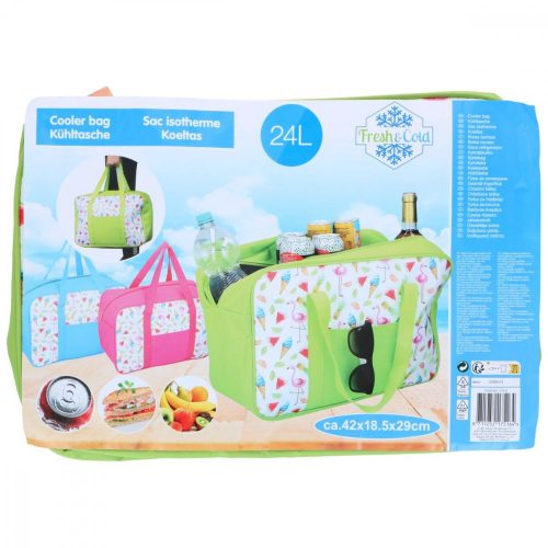 Hőszigetelt táska 42x29x18,5 cm 24l zöld