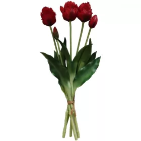   5 db elkóborolt, 40 cm-es vörös tulipáncsok, mint élő tavaszi dísz
