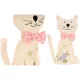 cat 28cm tavaszi dísz