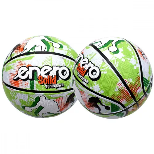 enero solid r.7 kosárlabda, zöld-fehér