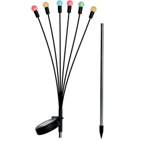   napelemes lámpa, színes golyók szélben táncoló 6 led 72cm