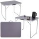 összehajtható kempingasztal 80x60x70cm szürke