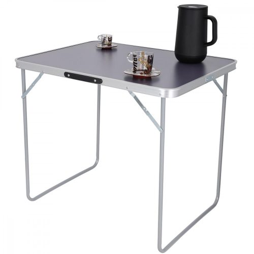 összehajtható kempingasztal 80x60x70cm szürke