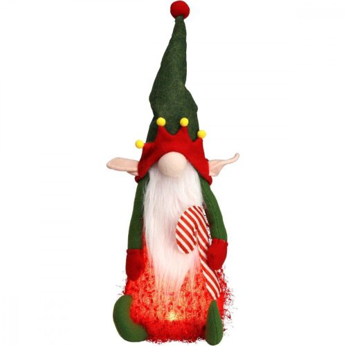 dekoratív plüs figurine elf led 51cm