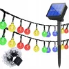 Napelemes Kerti Lámpa Garland Napelemes Lánc 4,9M 40Led Többszínű