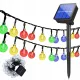 Napelemes Kerti Lámpa Garland Napelemes Lánc 4,9M 40Led Többszínű