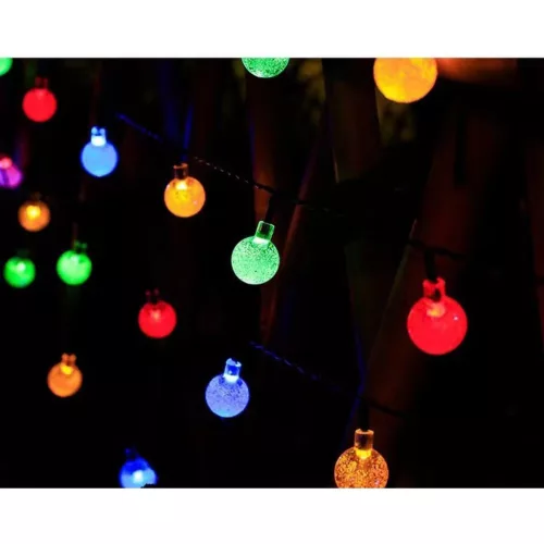 Napelemes Kerti Lámpa Garland Napelemes Lánc 4,9M 40Led Többszínű