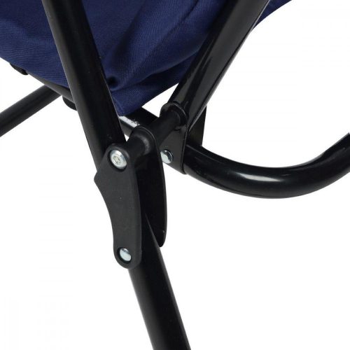 összecsukható kerti szék 59x66x45/90cm párnával, kék