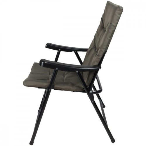 összecsukható kerti szék 59x66x45/90cm szürke párnával