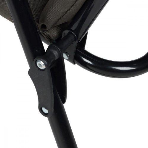 összecsukható kerti szék 59x66x45/90cm szürke párnával