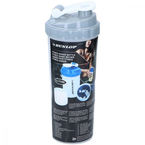 Dunlop Shaker, 3 az 1-ben, fitnesz, 500 ml, szürke