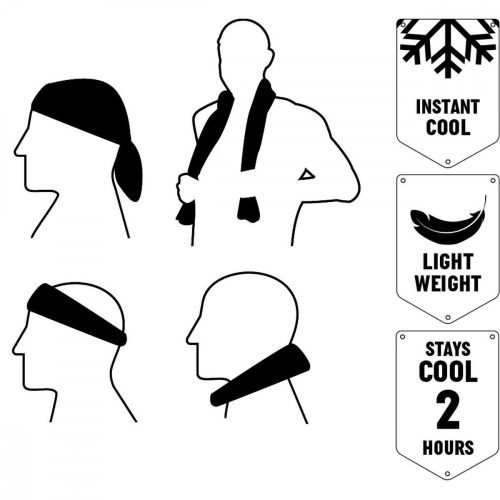 hűsítő sporttörölköző 90x30cm umbro sárga