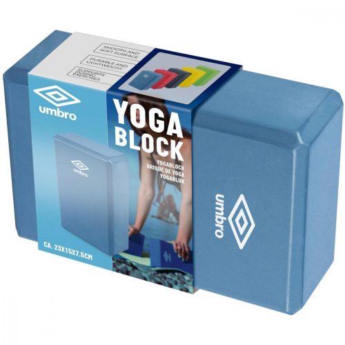 Jóga tégla yoga pilates fitness umbro 15 x 7,5 x 23 cm kék