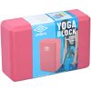 Jóga tégla yoga pilates fitness umbro 15 x 7,5 x 23 cm rózsaszín