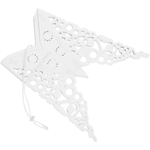 Papírdekoráció Hópehely Átmérője 64 Cm Fehér Deluxe