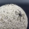 Dekoratív Led Gömblámpa Pókkal 15 Cm Halloween Fehér