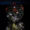 Dekoratív Led Gömblámpa Pókkal 15Cm Halloween Fekete