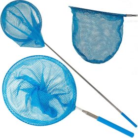   Összecsukható, Teleszkópos lepkeháló Rovarokra 37-85Cm Kék