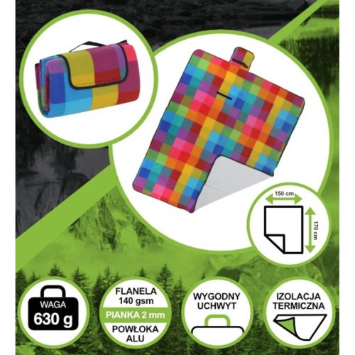 Strand- És Pikniktakaró 170X150Cm Alu Bevonattal Enero Camp 1064093