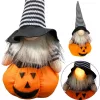 Dekoratív Tökfigura 25Cm Led Halloween Narancs