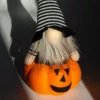 Dekoratív Tökfigura 25Cm Led Halloween Narancs