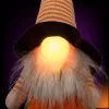 Dekoratív Tökfigura Fekete 25Cm Led Halloween
