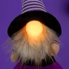 Dekoratív Tökfigura 35Cm Led Halloween Lila Lila