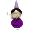 Dekoratív Tökfigura 35Cm Led Halloween Lila Lila