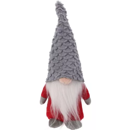 Dekoratív Mikulás 22Cm Szürke Páros
