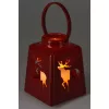Adventi Lámpás Roraty Led 13Cm Piros