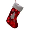 Nagy Karácsonyi Ajándékzokni 41Cm 12 Led-Es Karácsonyfa