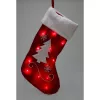Nagy Karácsonyi Ajándékzokni 41Cm 12 Led-Es Karácsonyfa